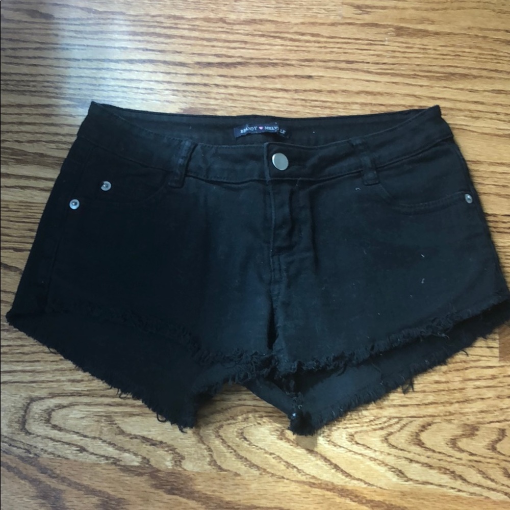 Brandy Melville Black Cutoff shorts